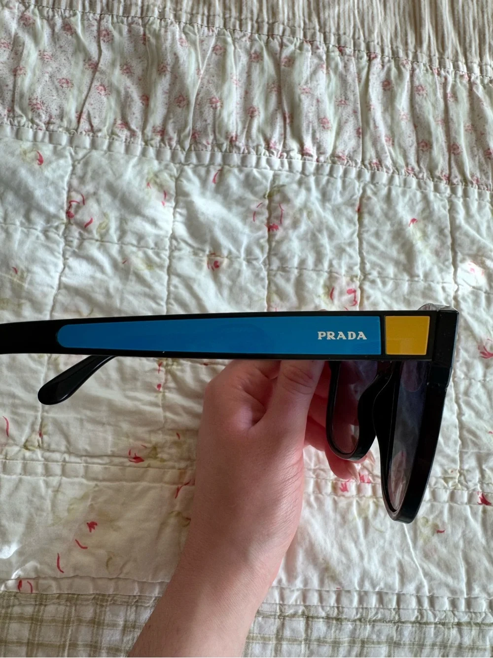 Prada Black Oversized Sunglasses with Black Case